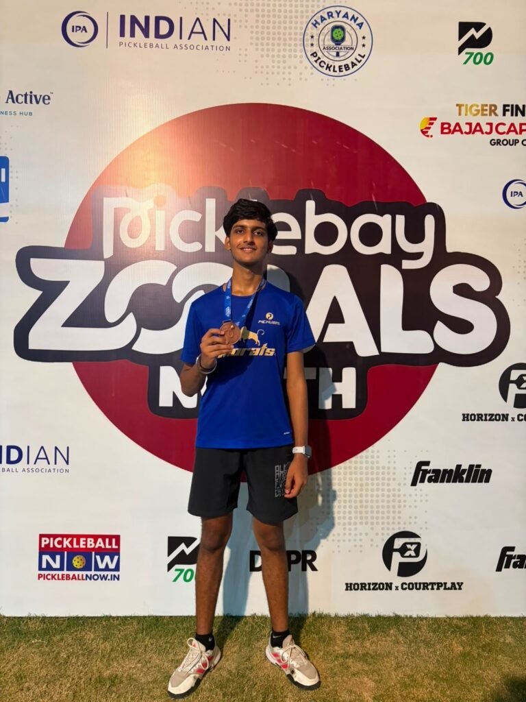Picklism Junior Pro Athlete Mayank tournament achievement
