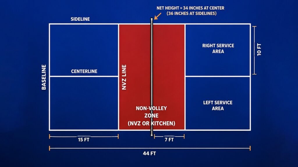 Pickleball Court Dimensions